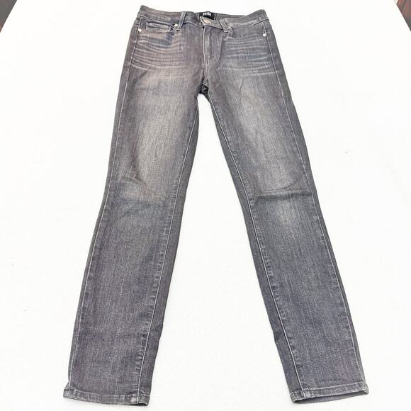Paige Hoxton Ankle Grey Peaks Charcoal Gray Wash Denim Skinny Jeans Size 27 - Picture 2 of 8